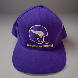 Vintage Starter Minnesota Vikings Hat Snapback Cap Purple Helmet NFL 90s